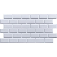 Декоративна ПВХ панель біла клінкерна цегла Sticker Wall SW-00001431 960х480х4мм Бердичів