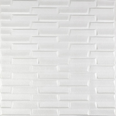 3D панель самоклеюча кладка біла 770х700х5 мм (031) Sticker Wall SW-00000167 Мукачево