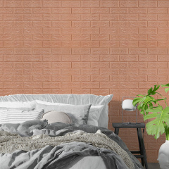 Самоклеюча декоративна 3D панель під цеглу кави з молоком 3D Loft 700x770x3мм (348-2) Львів