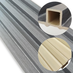 Декоративная стеновая рейка Sticker Wall 160*23*3000мм (D) SW-00001529 Темно-серая Лозовая