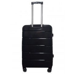 Чемодан средний M+ из полипропилена Milano bag 0305 84л Чёрный Буча