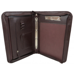 Шкіряна ділова папка Portfolio Port1022 Коричнева Черкаси