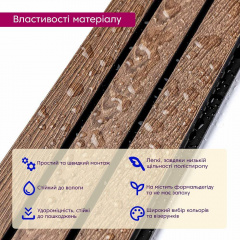 Декоративна PS рейка Sticker Wall 122*2900*12мм (D) SW-00001739 Бучач