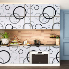 Самоклеющаяся пленка Sticker Wall SW-00001201 Серебряные круги 0,45х10м Белая Церковь