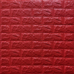 Декоративная 3D панель самоклейка под кирпич Красный Sticker Wall 700x770x7мм (008-7) Ужгород