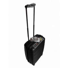 Чемодан дорожный Малый (S) под Ручную кладь Полипропилен Airtex 242 45л 55x39,5x22,5см Черный Конотоп