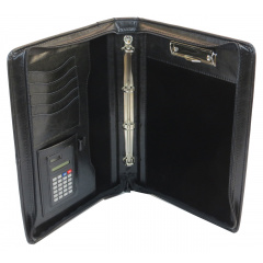 Папка ділова з ручкою зі шкірозамінника JPB AK-64 Чорна Курінь