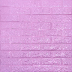 Самоклеюча 3D панель Sticker Wall SW-00001334 Пурпурна 700х770х5мм Покровськ