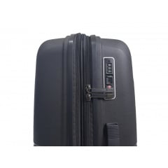 Чемодан дорожный Средний (М) Полипропилен Airtex 245 75л 67,5x46x27,5см Черный Костопіль