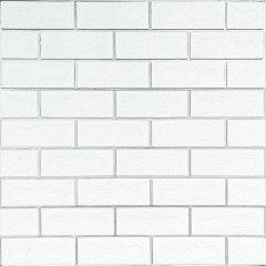 Самоклеюча стінова панель 3D Sticker Wall 700х700х4 мм Білий (D) SW-00001502 Сарни