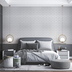 Самоклеюча стінова панель 3D Sticker Wall 700х700х4 мм Білий (D) SW-00001502 Сарни
