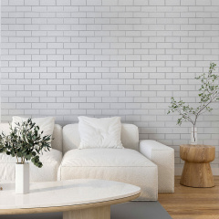 Самоклеюча стінова панель 3D Sticker Wall 700х700х4 мм Білий (D) SW-00001502 Сарни