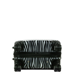 Чемодан Малый (S) Поликарбонат под Ручную кладь Worldline Airtex 809 Zebra 44 л 54x39x23 см Разноцветный Хмельницький