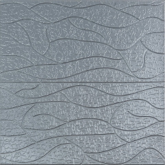 Панель 3D Sticker Wall 700х700х6 мм Silver (D) SW-00001951 Кропивницький