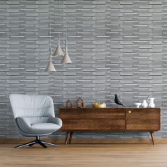 Самоклеюча 3D панель кладка срібло Sticker Wall 19600х700х5мм Івано-Франківськ