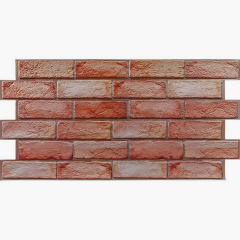 Декоративна ПВХ панель цегла Sticker Wall SW-00001426 960х480х4 мм Коричнево-рожева Балаклія