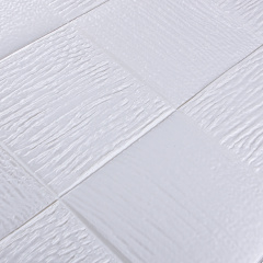 Самоклеюча 3D панель біле плетіння 3D Loft 700x700x5мм (3101-5) Запоріжжя