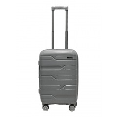 Чемодан маленький S полипропилен Milano bag 0306 56×35×24см 33л Серебряный Умань