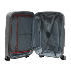 Чемодан маленький S полипропилен Milano bag 0306 56×35×24см 33л Серебряный Умань