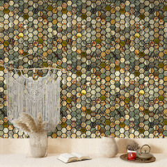 Самоклеюча алюмінієва плитка Sticker Wall 300х300х3 мм Різнокольоровий (SW-00001934) Токмак