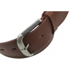 Широкий кожаный ремень под джинсы Skipper 1496-50 Коричневый Киев