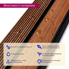 Декоративная PS рейка Sticker Wall 122*2900*12мм (D) SW-00001753 Самбор