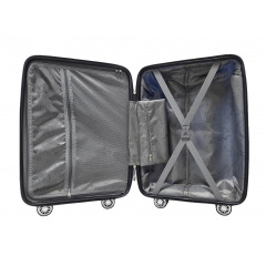 Чемодан маленький S полипропилен Madisson Snowball 01103 58×37×22см 35л Синий Вишневое
