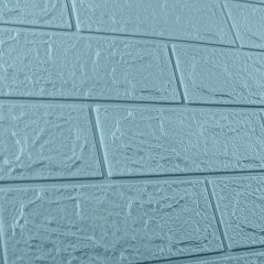 Самоклеюча декоративна 3D панель 3D Loft 700x770x3 мм Бірюзовий (233) Токмак