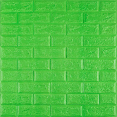 3D панель самоклеюча цегла Зелена 700x770x5мм (013-5) Sticker Wall SW-00000149 Мукачево