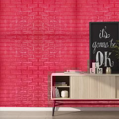 Самоклеюча 3D панель Sticker Wall SW-00001364 Червона 700х770х3мм Енергодар
