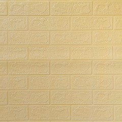 Самоклеюча 3D панель Sticker Wall під бежеву цеглу в рулоні 3080x700x3мм (R009-3) Тернопіль