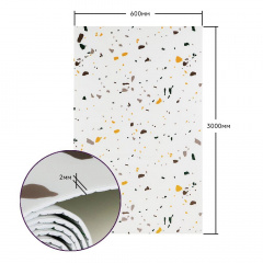 Самоклеюча стінова PET плитка в рулоні 600*3000*2mm SW-00001695 Sticker Wall Дніпрорудне
