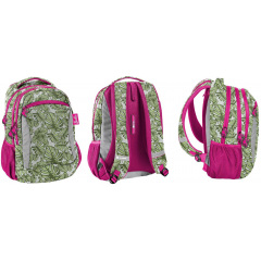 Женский рюкзак Paso Barbie Tropical Leaves BAL-2808 25L Разноцветный Виноградов