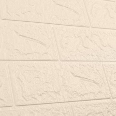 Самоклеющаяся декоративная 3D панель 3D Loft OS-BG345-3 под кирпич цвета слоновой кости в рулоне 20 м 20000x700x3 мм Мукачево