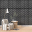 Самоклеюча стінова панель Sticker Wall Чорна 3D NEW CULTURAL WALL 70*70см*5мм BLACK+WHITE (D) SW-00001503 Кропивницький