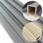 Декоративная стеновая рейка Sticker Wall 160*23*3000мм (D) SW-00001529 Темно-серая Лозовая
