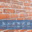 Самоклеюча 3D панель під руду катеринославу цеглу Sticker Wall 20000х700х3мм Тернопіль