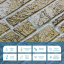 Декоративная ПВХ панель под кирпич Sticker Wall 960*480*4мм (D) SW-00001839 Коричнево-серая Ахтырка