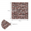 Самоклеящаяся 3D панель Sticker Wall SW-00001164 Под красный кирпич 700х770х3 мм Ивано-Франковск