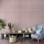 Самоклеющаяся стеновая панель Sticker Wall Розовая 3D NEW CULTURAL WALL 70*70см*4мм PINK+SILVER (D) SW-00001501 Акимовка