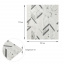Панель стінова 3D 700х770х4мм абстракція сіра (D) Sticker Wall SW-00001990 Кам'янець-Подільський