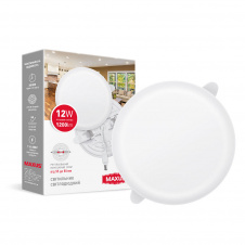 Светильник светодиодный врезной Maxus SP Adjustable 12W 4100K Circle Белый (1582)