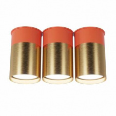 Точковий світильник Pikart BP потрійний Coral Gold (6353-2)