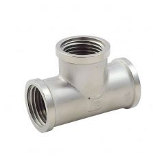 Тройник редукционный FADO FITT 3/4"x1/2"x3/4" ВВВ никелированная латунь