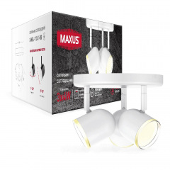 Спот світильник на 3 лампи Maxus MSL-01R 3x4W 4100K Білий (1304) Хмільник