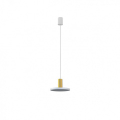 Люстра Nowodvorski 8038 HERMANOS B WHITE/SOLID BRASS Нова Прага