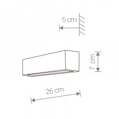 Настенный светильник Nowodvorski 6345 STRAIGHT Миколаїв