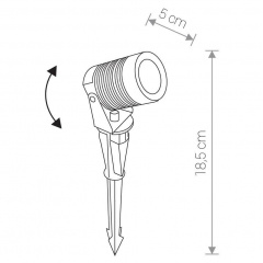 Архітектурний світильник Nowodvorski SPIKE LED 9100 Володимир-Волинський