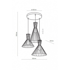 Люстра SAHARA 3-ring TK-Lighting 3351 Чернігів