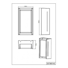 Уличный настенный светильник TRIO INDUS 227360142 Дніпрорудне